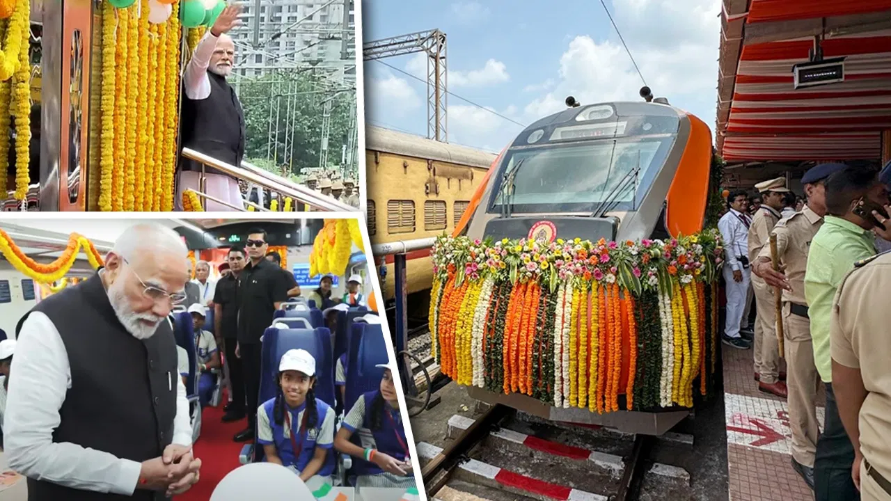 बेंगलुरु में पीएम मोदी ने 3 वंदे भारत एक्सप्रेस रेलगाड़ियों को दिखाई हरी झंडी, ट्रेन में बच्चों से की बात