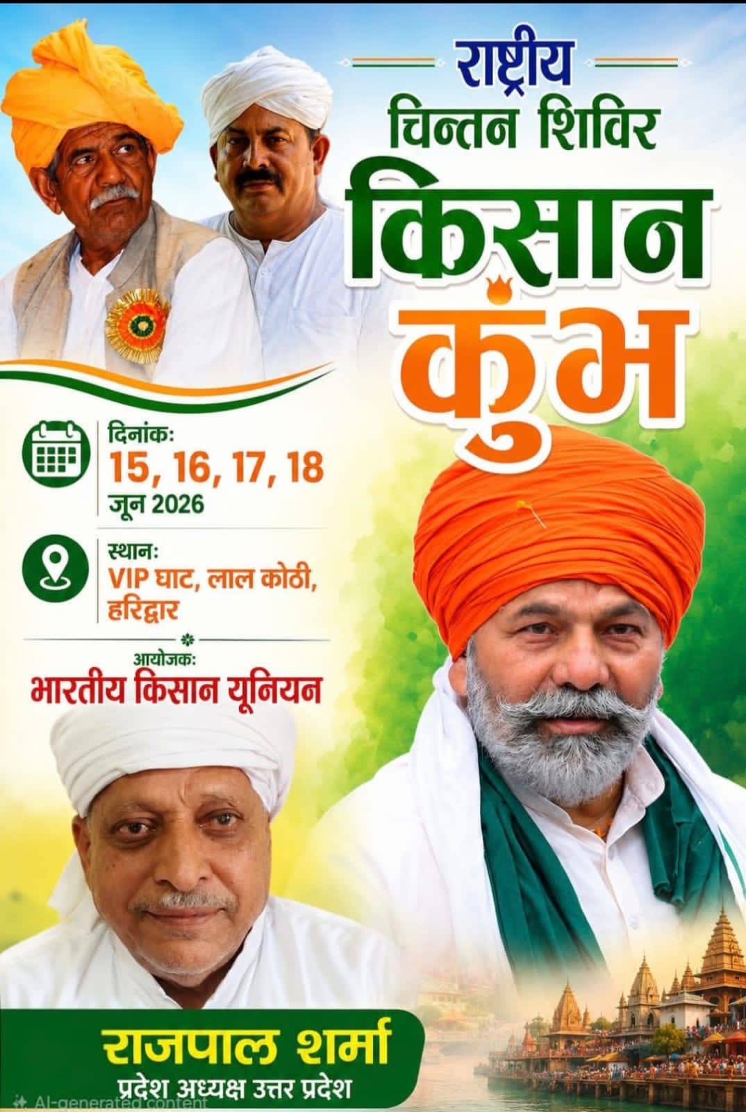 जौनपुर। भारतीय किसान यूनियन टिकैत के सैकड़ों पदाधिकारी और कार्यकर्ता सोमवार सुबह मड़ियाहूं तहसील क्षेत्र से हरिद्वार के लिए रवाना हुए। तहसील अध्यक्ष विनय कुमार 