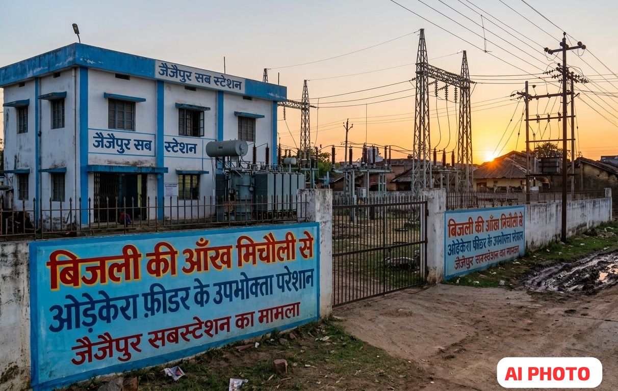 छत्तीसगढ़ जैजैपुर सबस्टेन  अंतर्गत आने वाले ओड़ेकेरा फ़िटर में आधा दर्जन गांव लोग बीते चार दिन से बिजली विभाग के ख़राब 