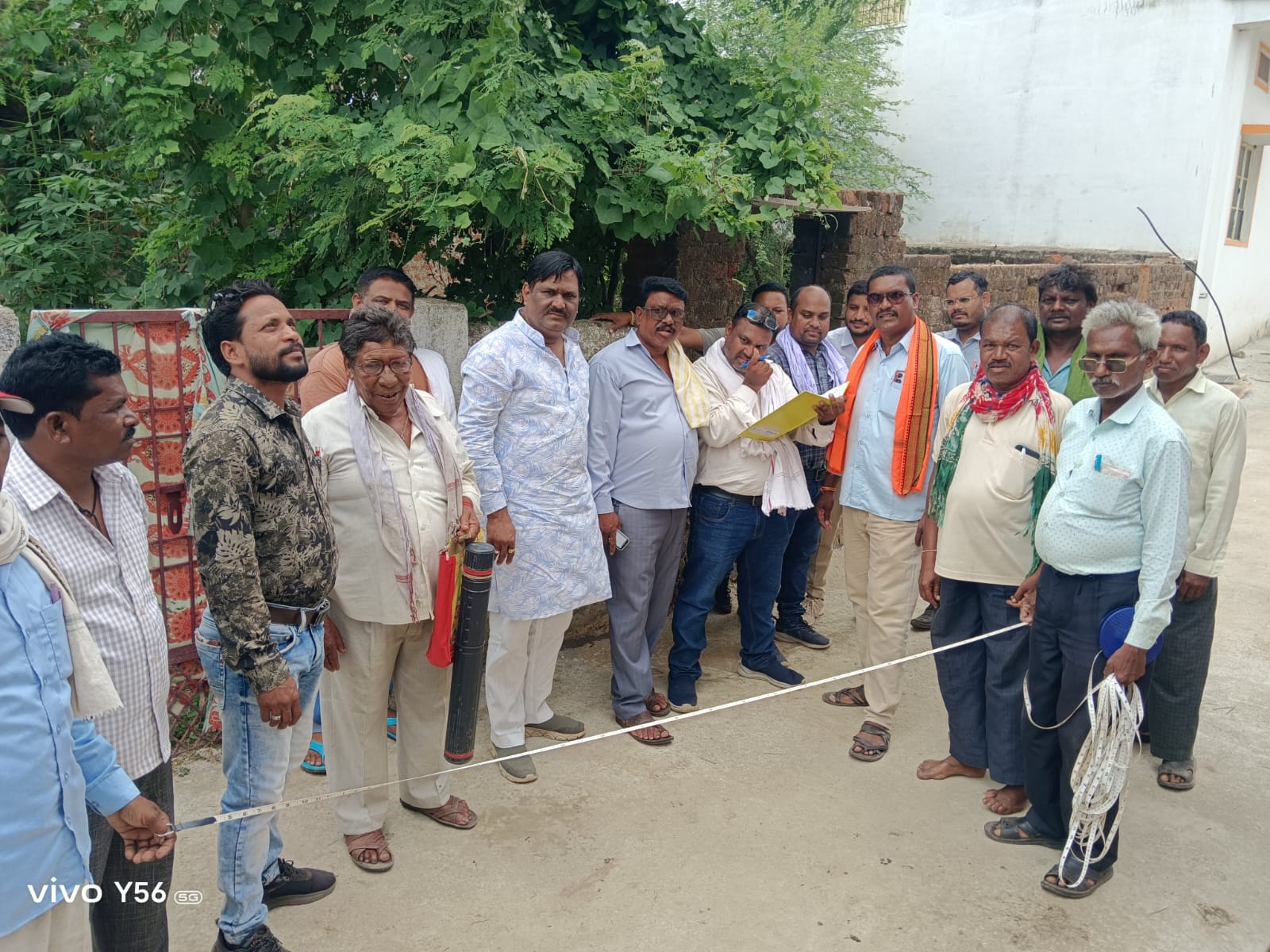 पट्टाधृति अधिनियम 2023 के तहत चल रहे पट्टा सर्वे का नगर पंचायत अध्यक्ष प्रमोद जैन ने किया निरीक्षण