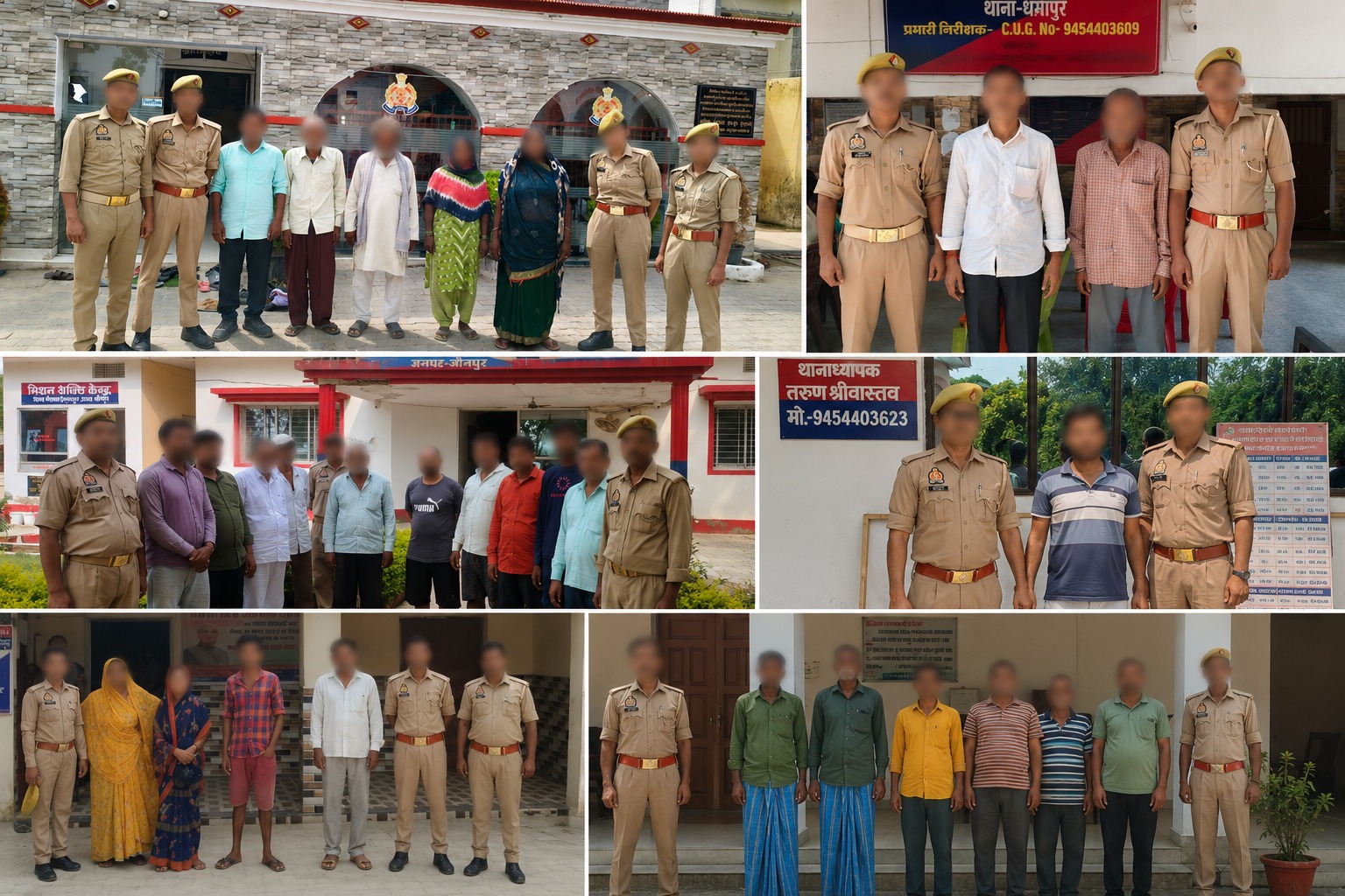 जनपद जौनपुर*  *दिनांक: 12.07.2026*  *वारंटी अभियुक्तों की गिरफ्तारी हेतु चलाए जा रहे विशेष अभियान में जनपद पुलिस को सफलता, 50 वारंटी अभियुक्त गिरफ्तार