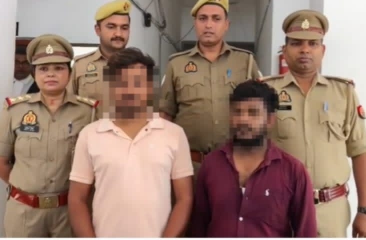 जौनपुर: कोतवाली पुलिस द्वारा पैसा गबन करने के उद्देश्य से लूट की झूठी सूचना देने वाले दो अभियुक्तो को गिरफ्तार कर भेजा 