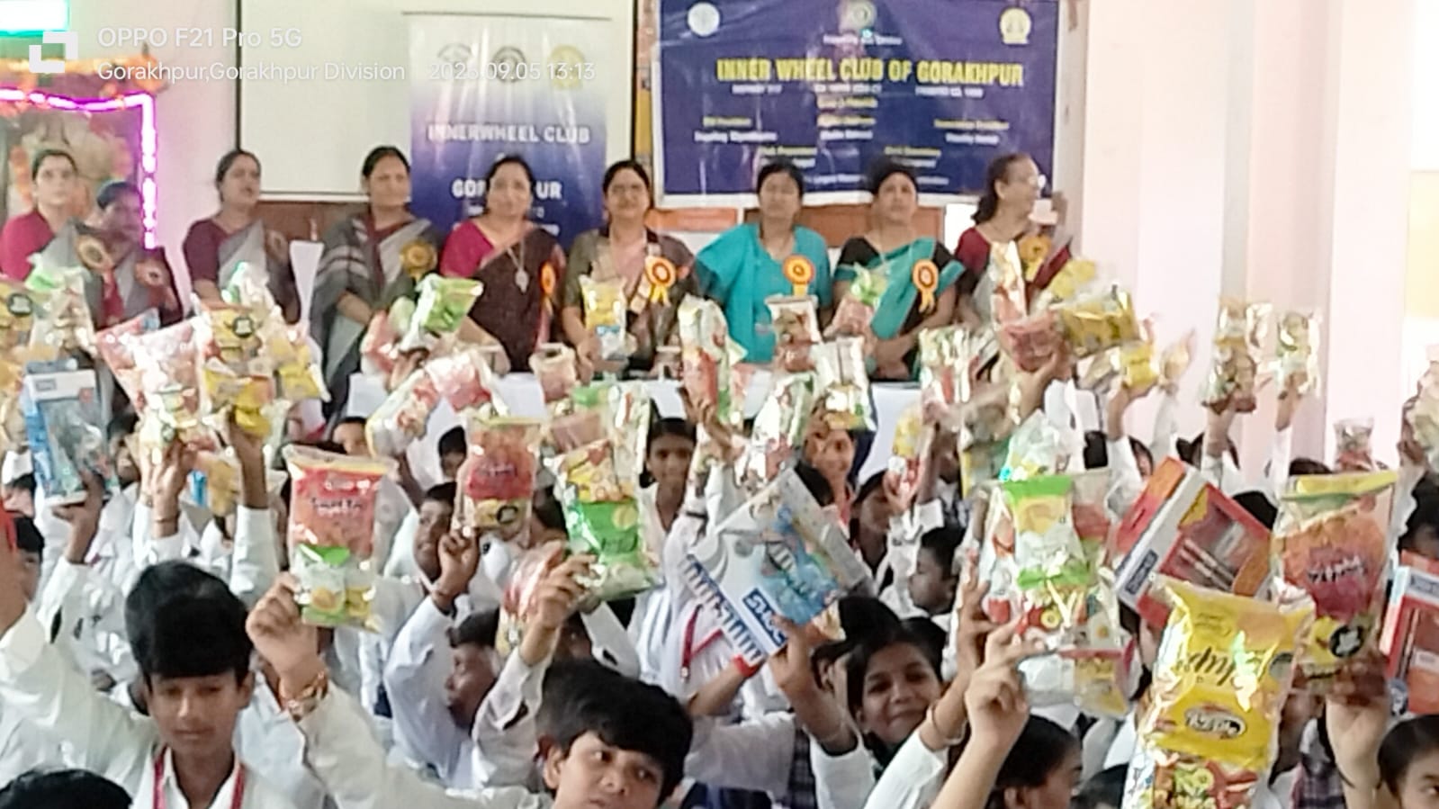 इनर व्हील क्लब ऑफ गोरखपुर ने संत रविदास सरस्वती शिशु मंदिर में मनाया शिक्षक दिवस