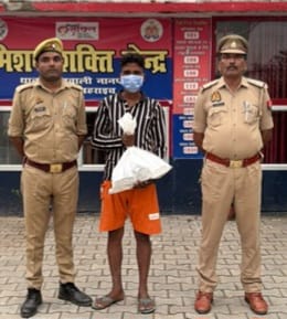 नानपारा में 18 लीटर कच्ची शराब के साथ युवक गिरफ्तार।