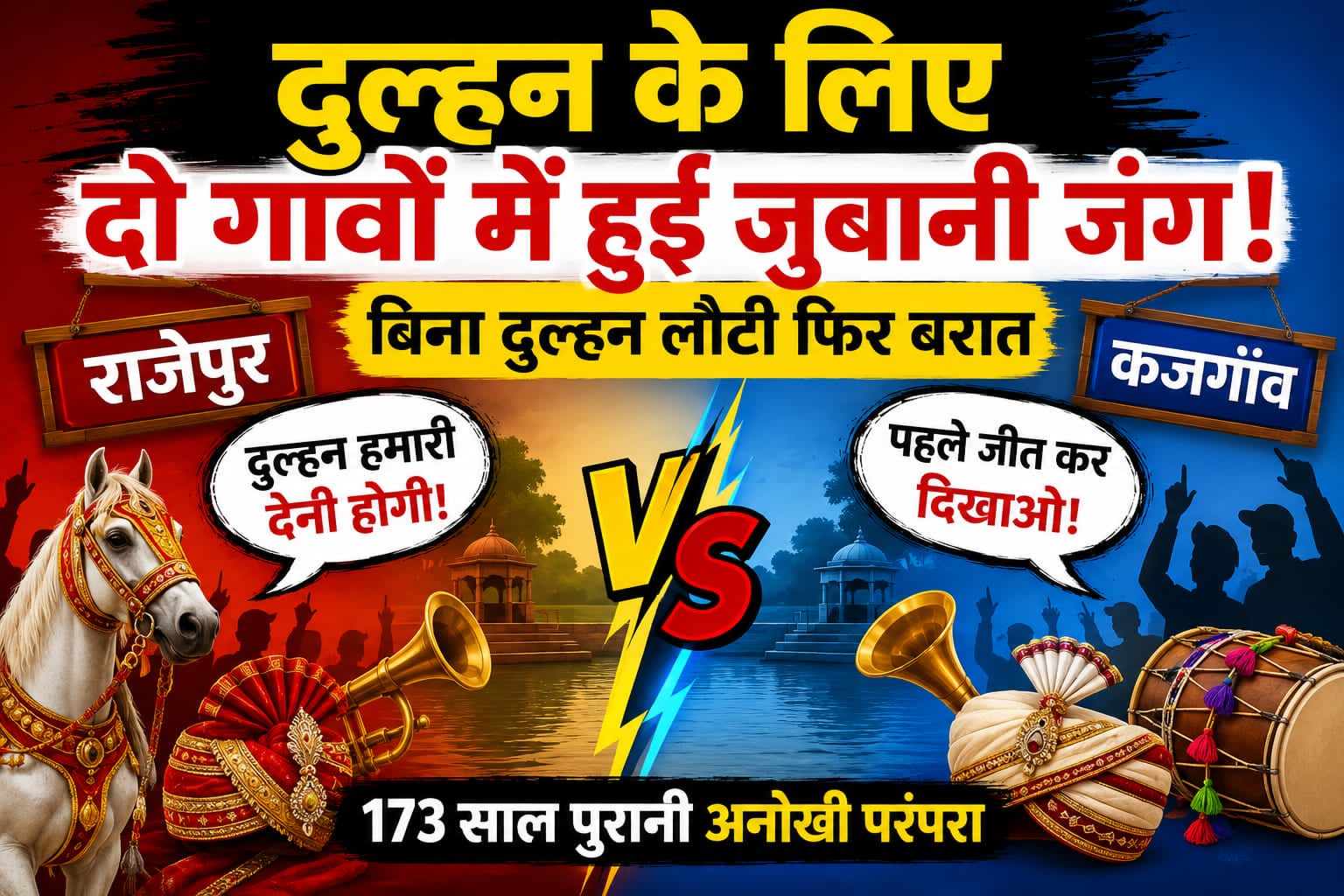जौनपुर।* जफराबाद थाना क्षेत्र के राजेपुर-कजगांव में सौहार्द और अनूठी परंपरा का प्रतीक ऐतिहासिक कजरहवा कजली मेला इस वर्ष भी पूरे उत्साह के साथ आयोजित 