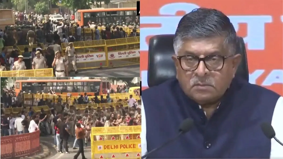 देश संसद से चलेगा सड़क से नहीं, पहले राहुल आए फिर CJP और केजरीवाल, ममता जी ने सोचा मैं क्यों पीछे रहूं..., CJP प्रोटेस्ट पर बोले रविशंकर प्रसाद
